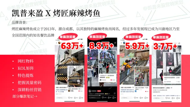 烤匠麻辣烤鱼｜餐饮品牌小红书内容运营