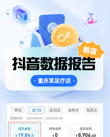 足疗养生异境足道7天数据／足疗按摩案例素材