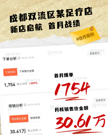 足疗养生双流／足疗按摩／新店启航首月案例素材